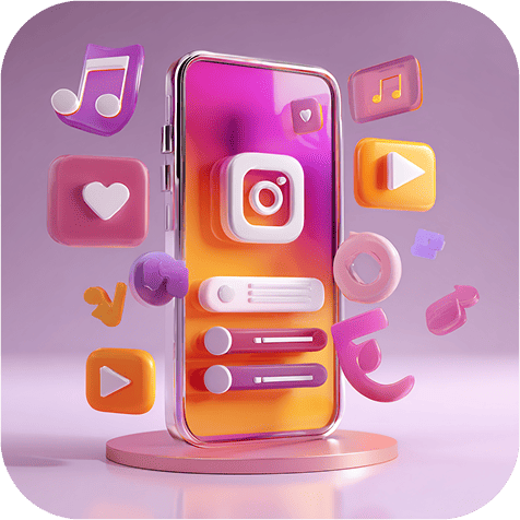 Phone with Royal Reels app